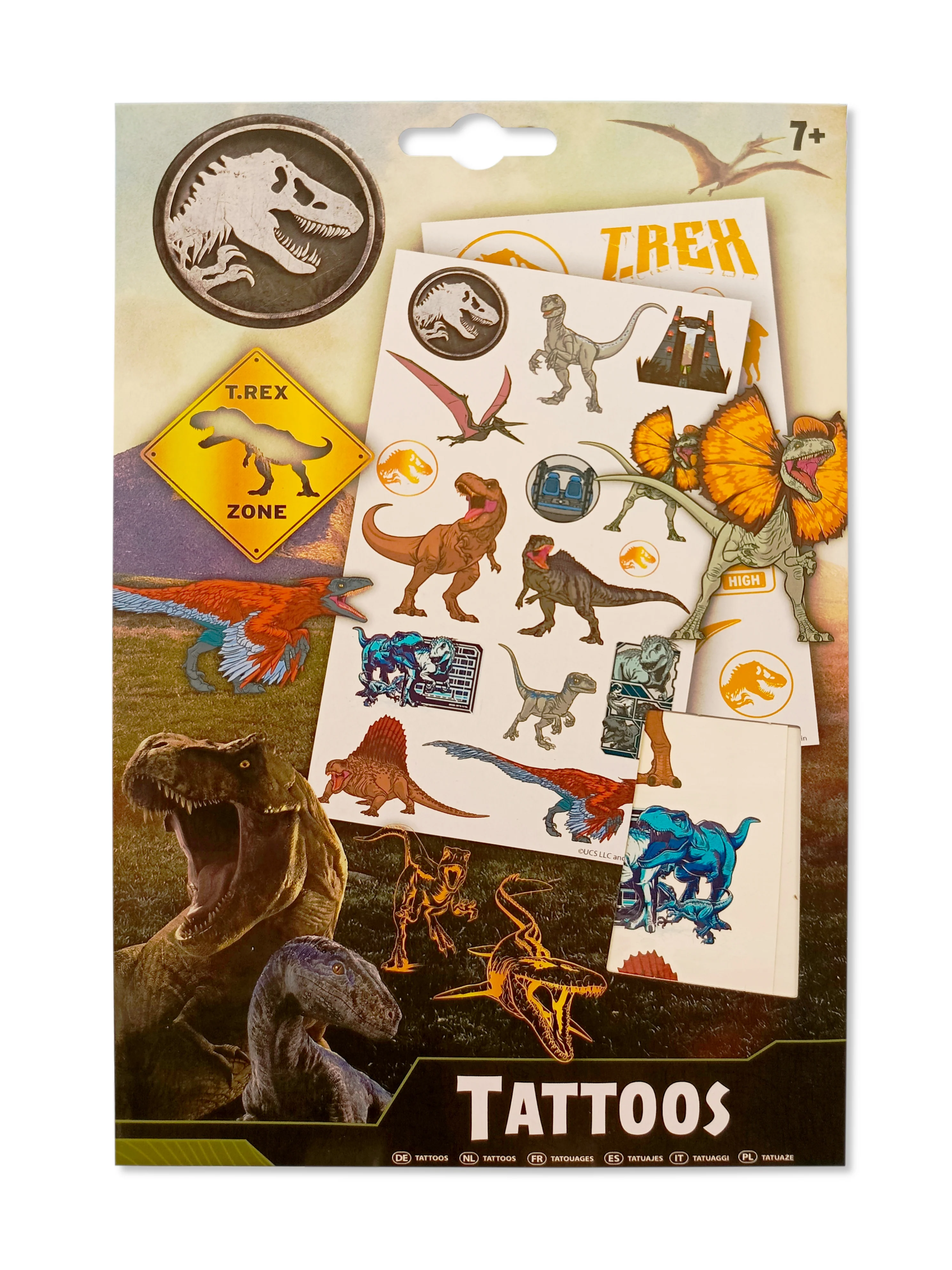 Jurassic World Children's Temporary Tattoos