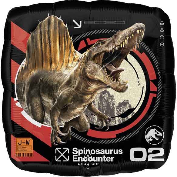Jurassic World Rebirth Square Foil Balloon 17in (43 cm) - Image 2