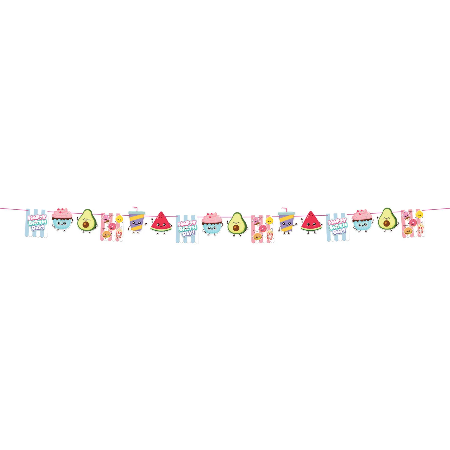 Kawaii Party Birthday Party Banner, 6m