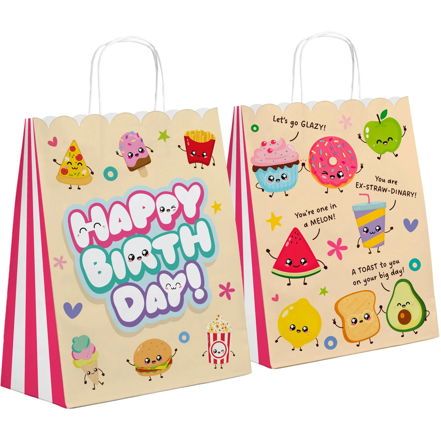 Kawaii Party/Gift Bags, 20 x 27 cm (Pack of 1 or 6)