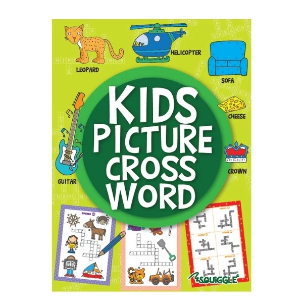 Kids Picture Crossword Puzzle Book