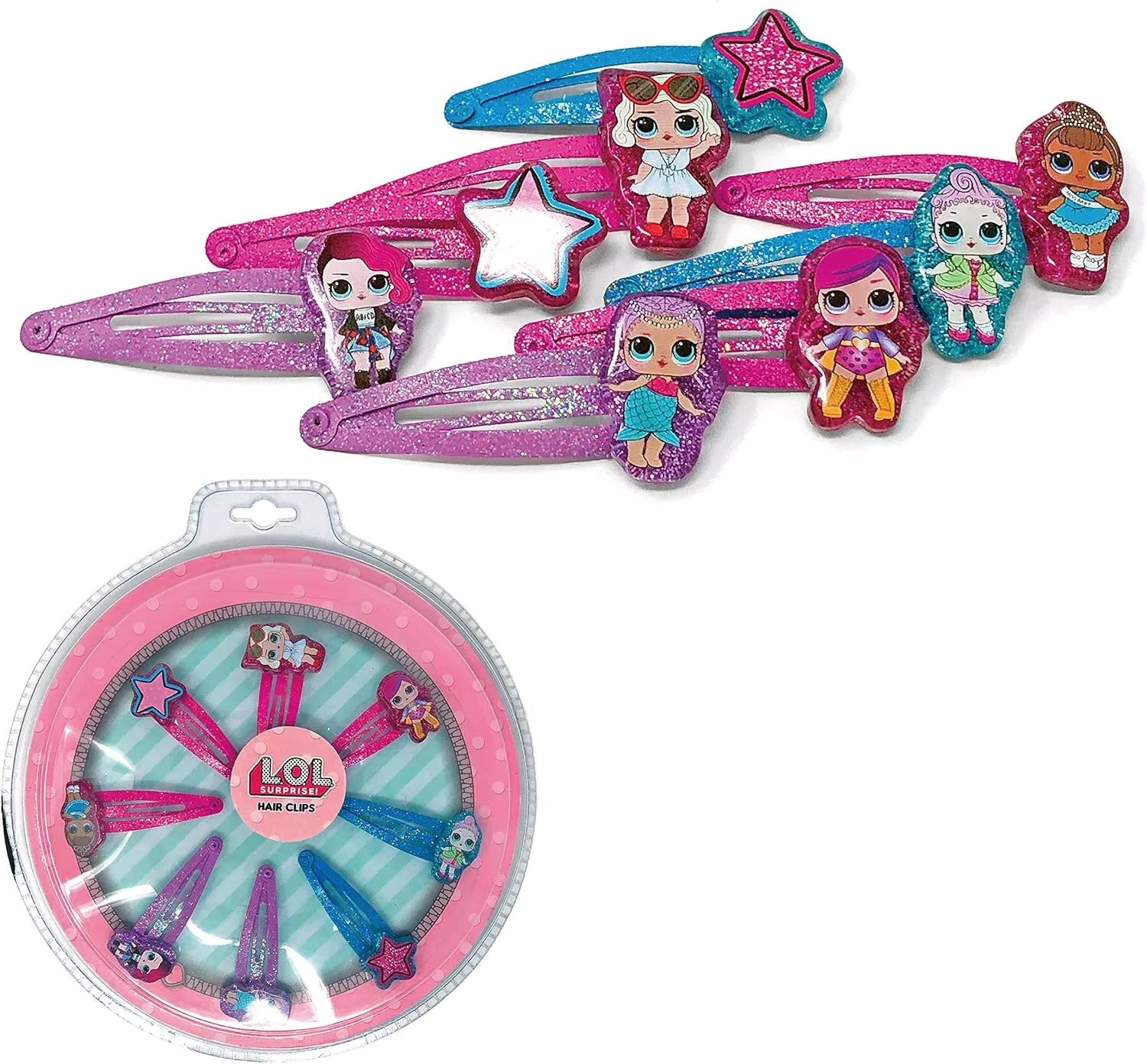 L.O.L Surprise 8 Piece Hair Clips Set