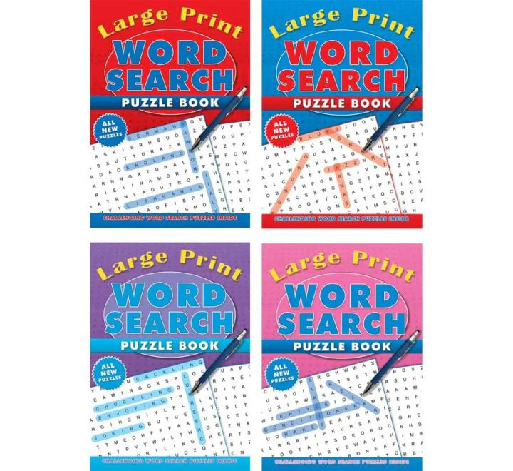 Large Print Wordsearch Puzzle Books (Set of 4)