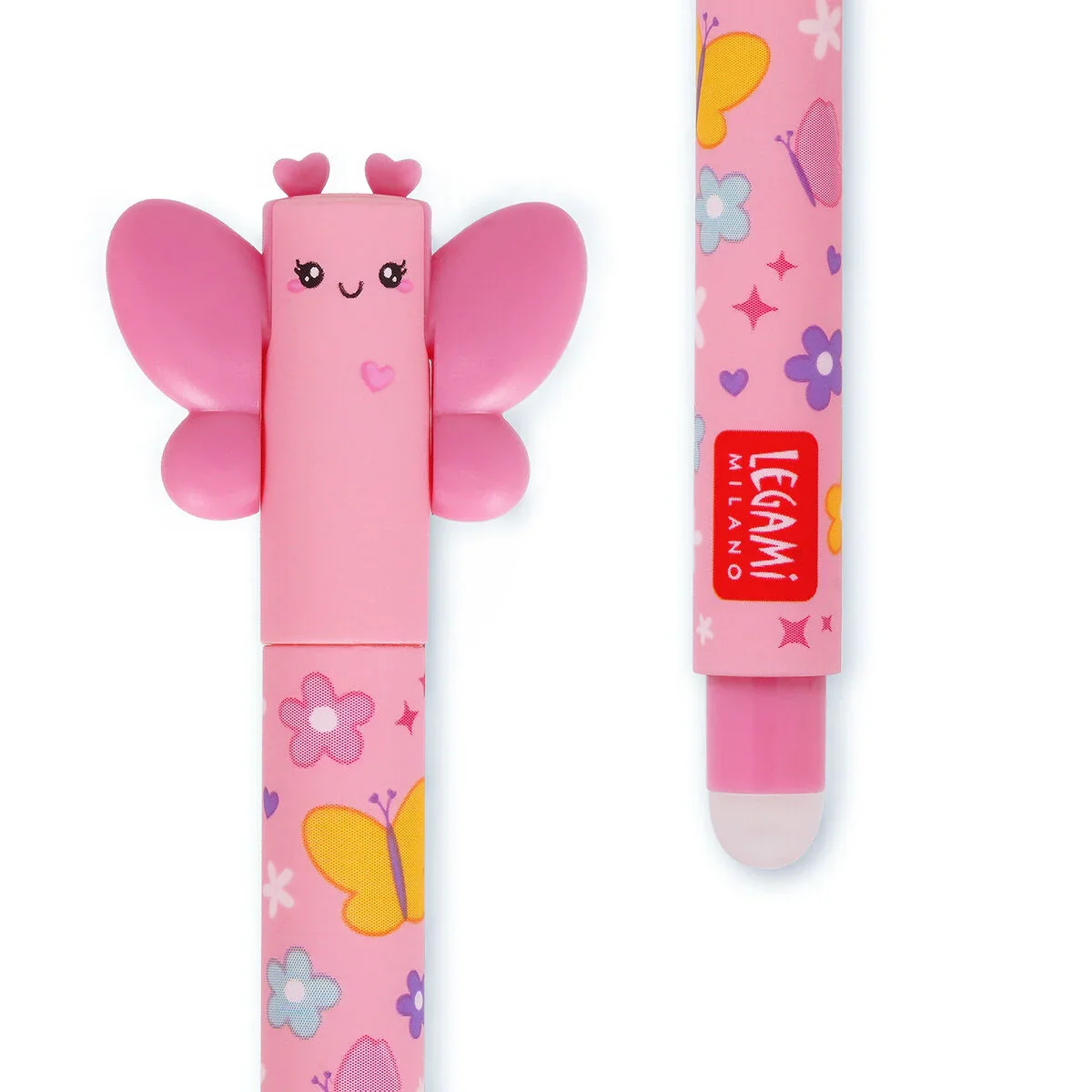 Legami Erasable Gel Pen Butterfly - Pink Ink - Image 2