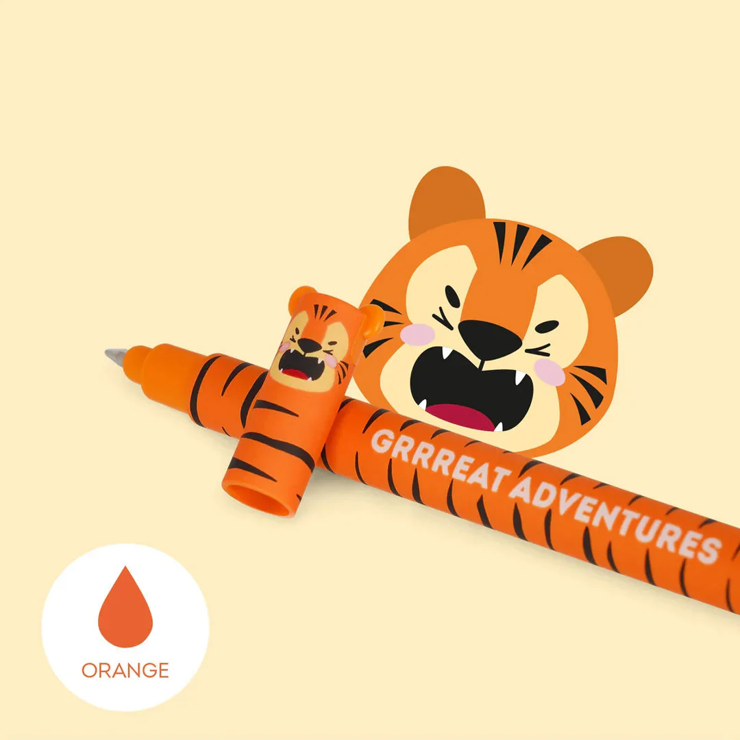 Legami Erasable Gel Pen Tiger - Orange Ink - Image 3