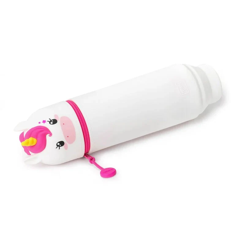 Legami Kawaii 2-In-1 Soft Silicone Pencil Case - Unicorn - Image 3