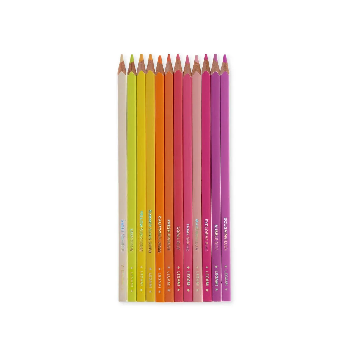 Legami Set of 12 Colouring Pencils - Live Colourfully
