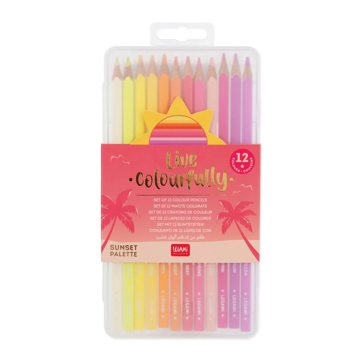 Legami Set of 12 Colouring Pencils - Live Colourfully - Image 2