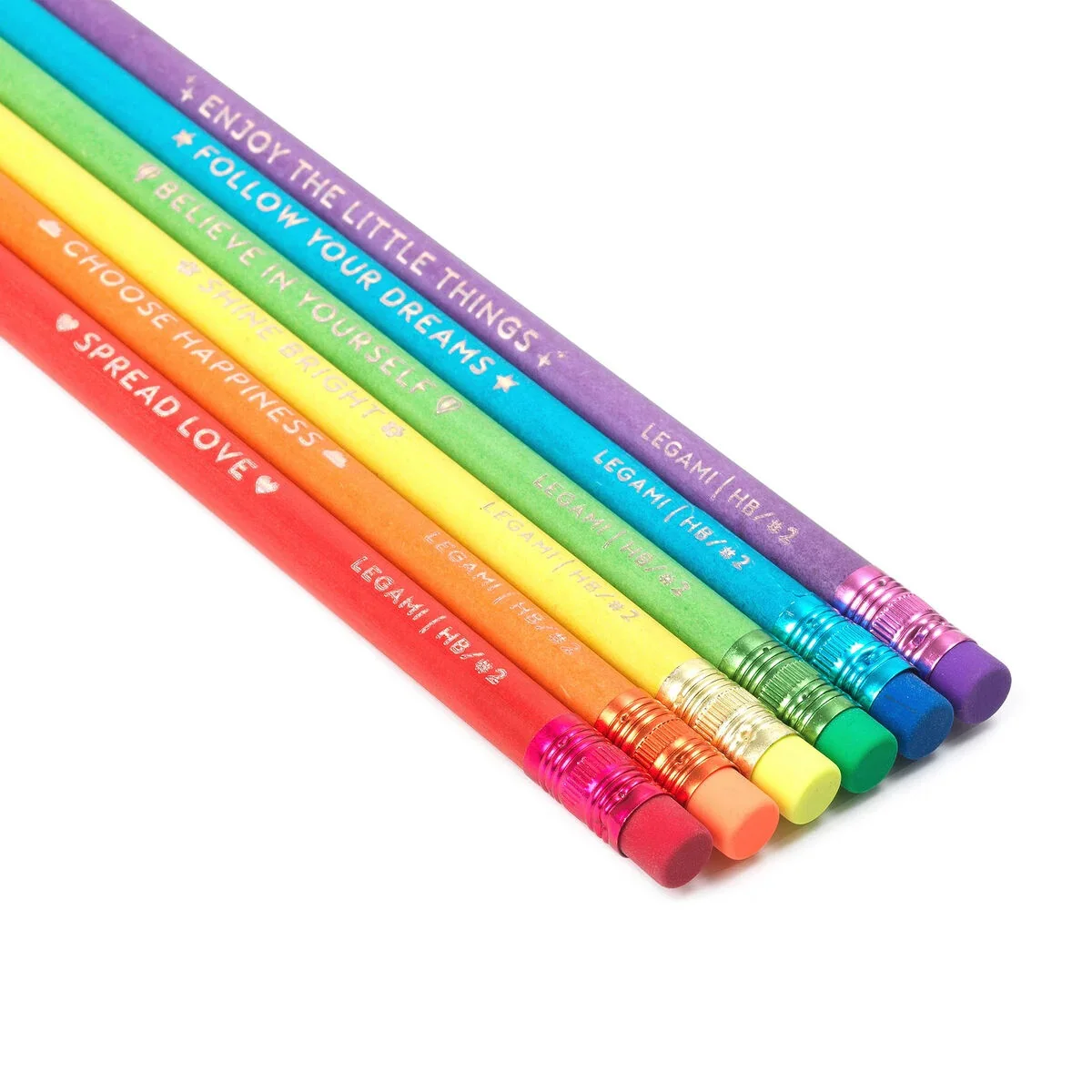 Legami Set of 6 HB Graphite Pencils made from Recycled Paper - Image 5