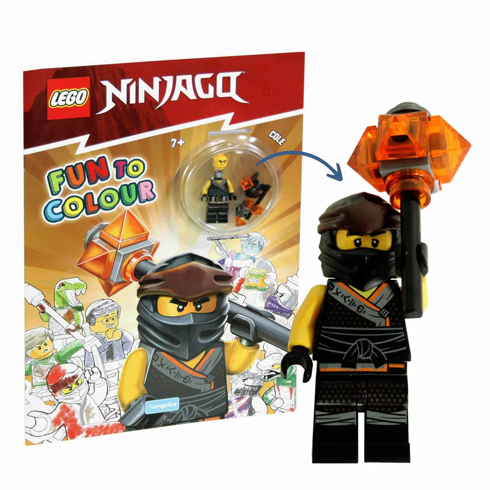 LEGO Ninjago Cole Fun to Colour Book with Minifigure - Image 2