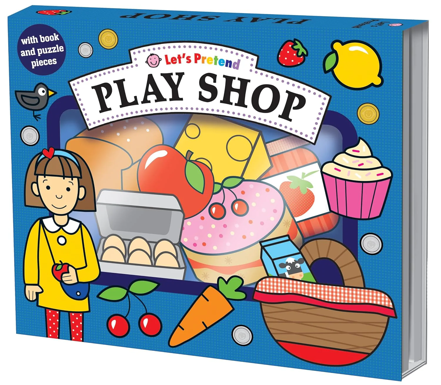 Let's Pretend - Play Shop Board Picture Story Book With Play / Puzzle Pieces - Image 6