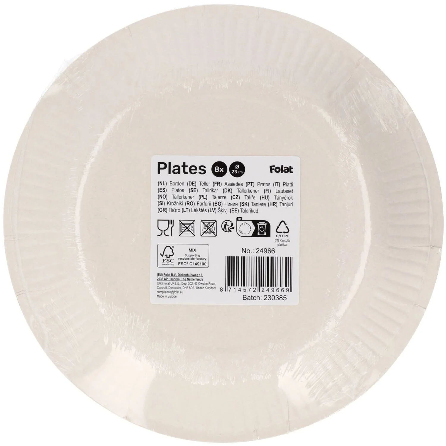 Level Up Gaming Paper Plates, 23 cm, 8 Pieces, Multicolour - Image 3