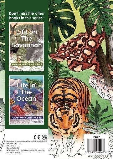 Life in the Jungle Advanced Adult Colouring Book - Image 6