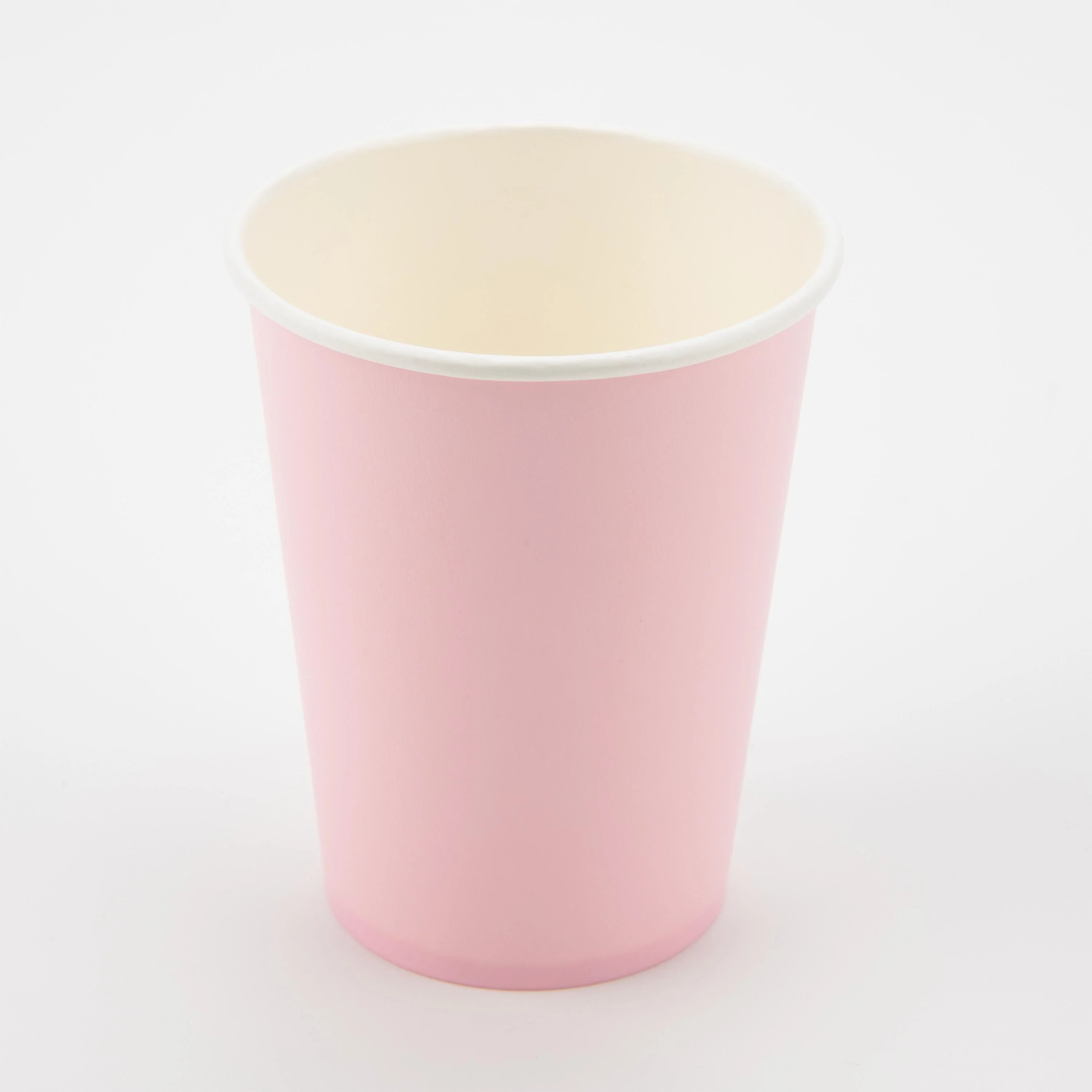 Light Pink Paper Cups, Plastic Free (Pack of 8)