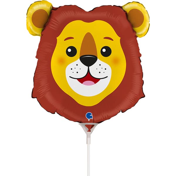 Lion Head Air Fill Foil Mini Shape Balloon 36cm