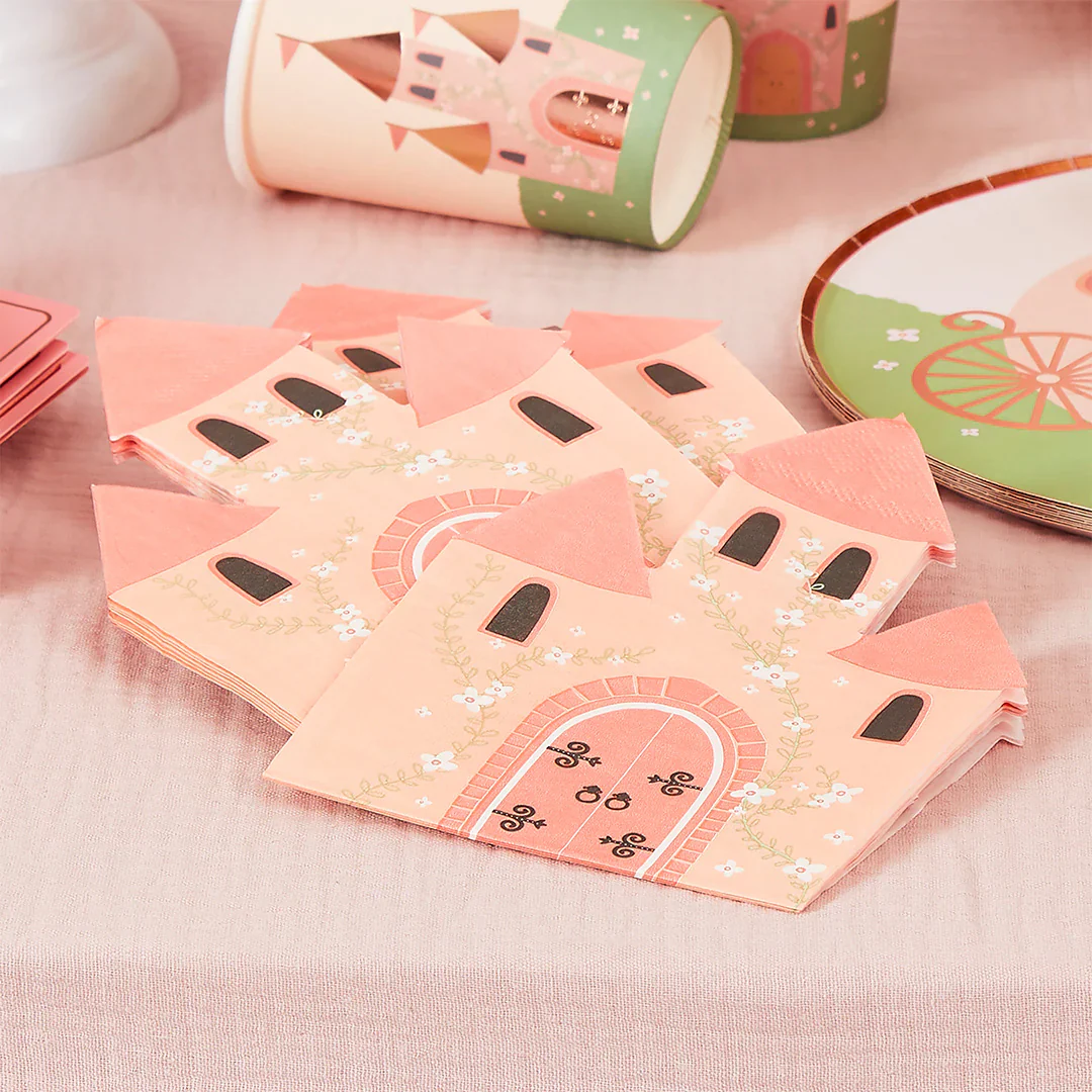 Little Princess Castle Paper Napkins (Pack of 16)
