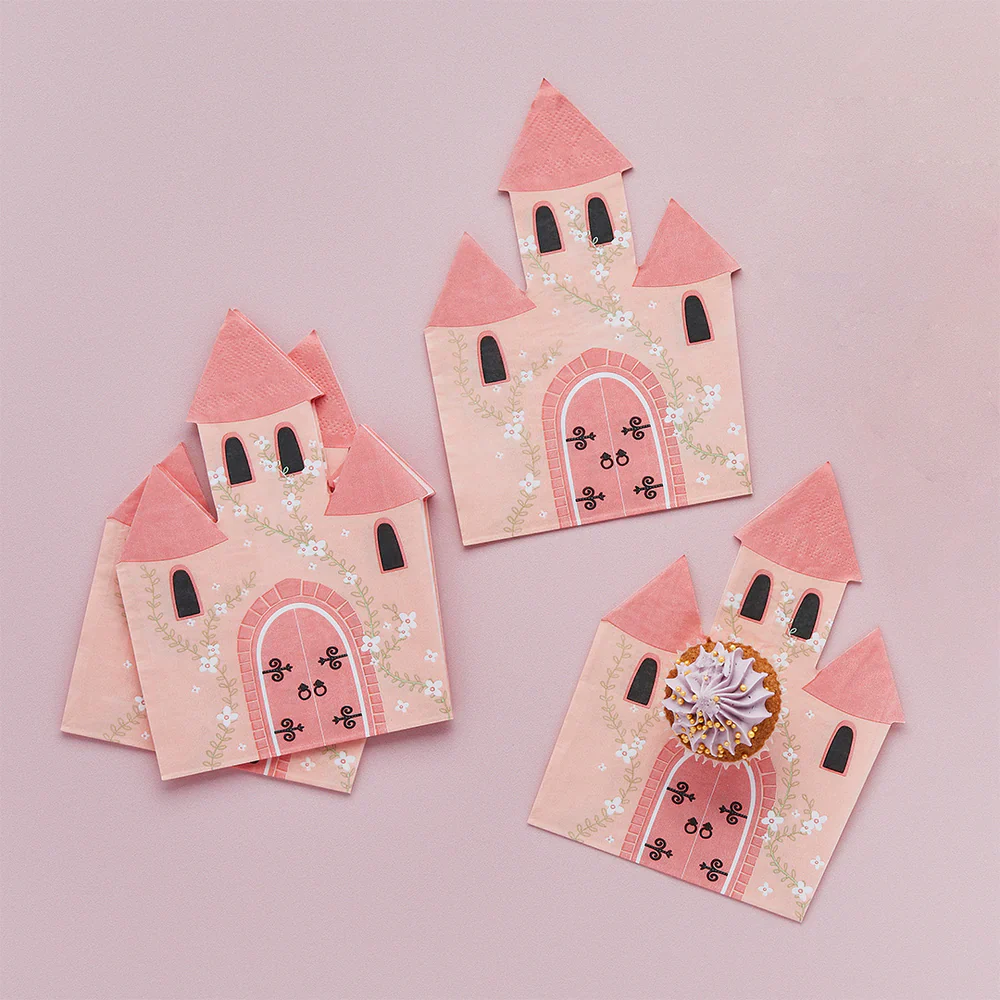 Little Princess Castle Paper Napkins (Pack of 16) - Image 3