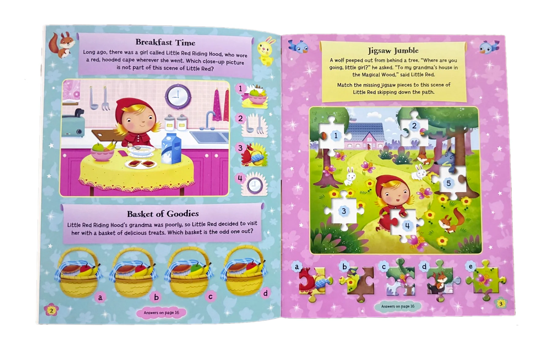 Little Red Riding Hood Sticker Fun Activity Book - Image 2