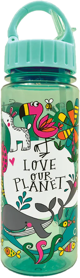 Love Our Planet Water Bottle by Rachel Ellen Designs - Image 3