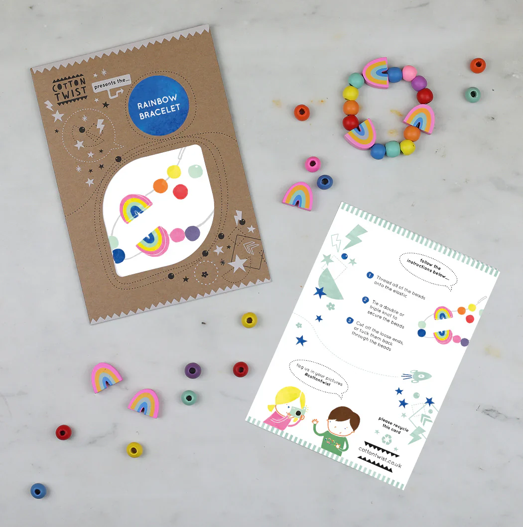 Make Your Own Beaded Rainbow Bracelet Kit