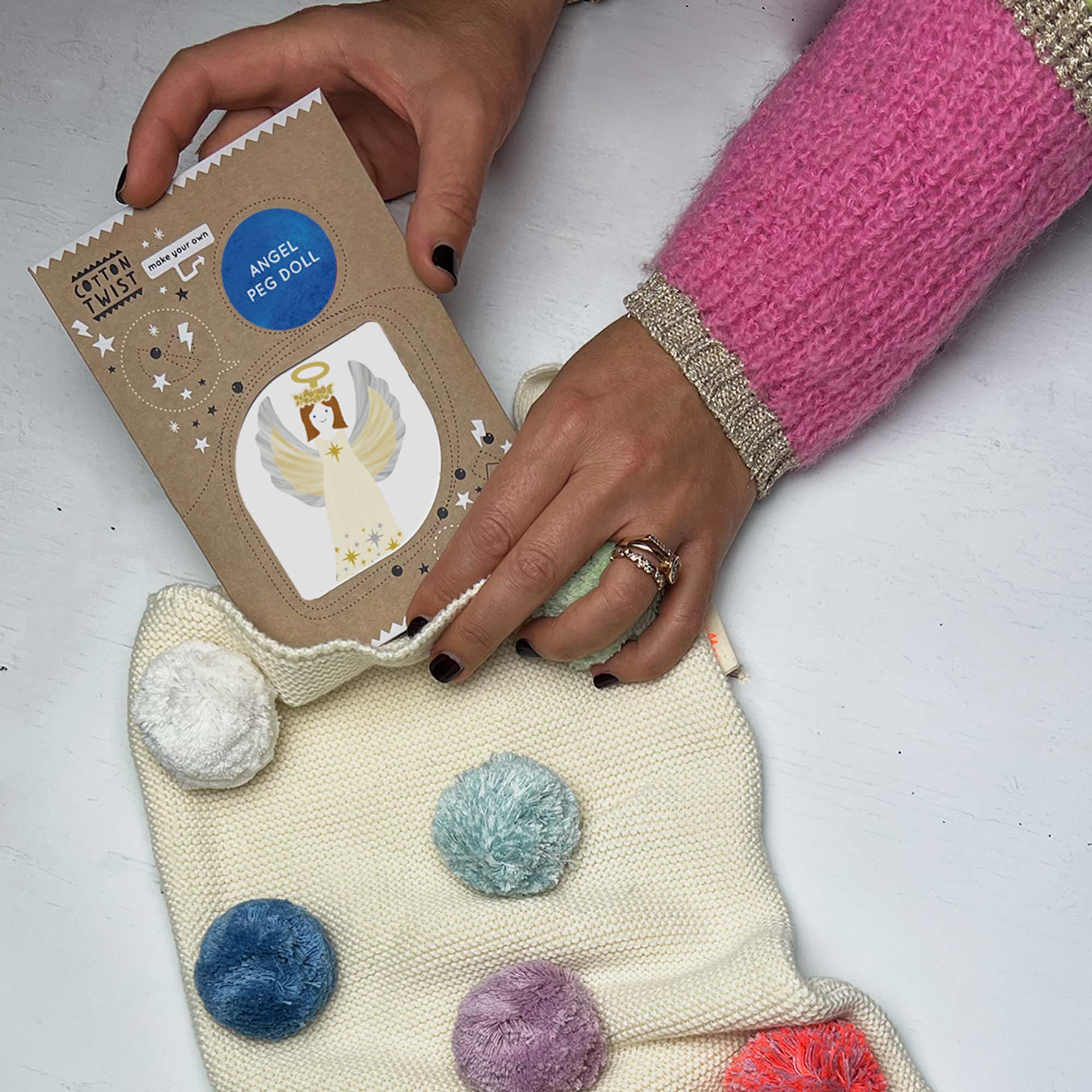 Make Your Own Christmas Angel Peg Doll - Image 8