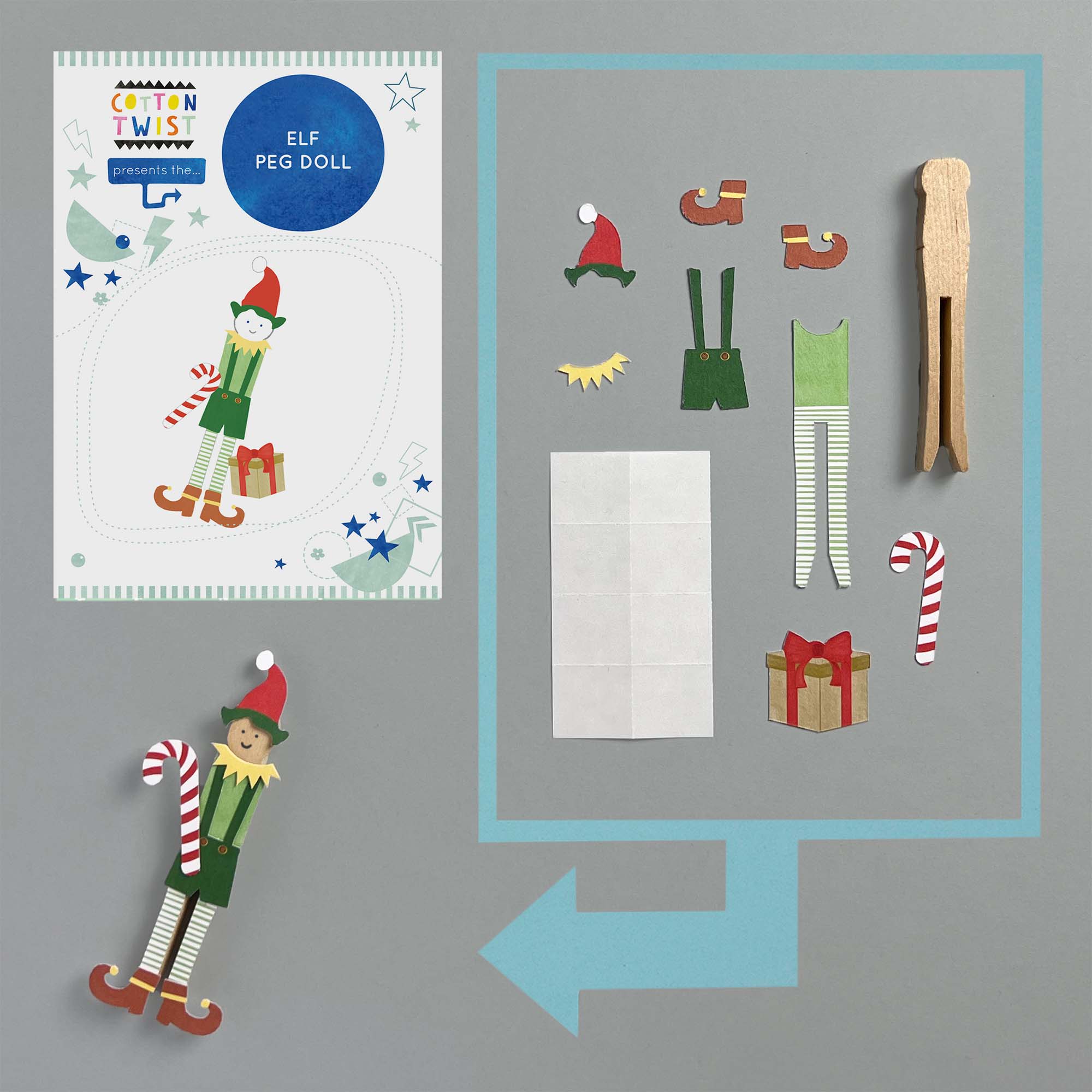 Make Your Own Elf Peg Doll - Image 5