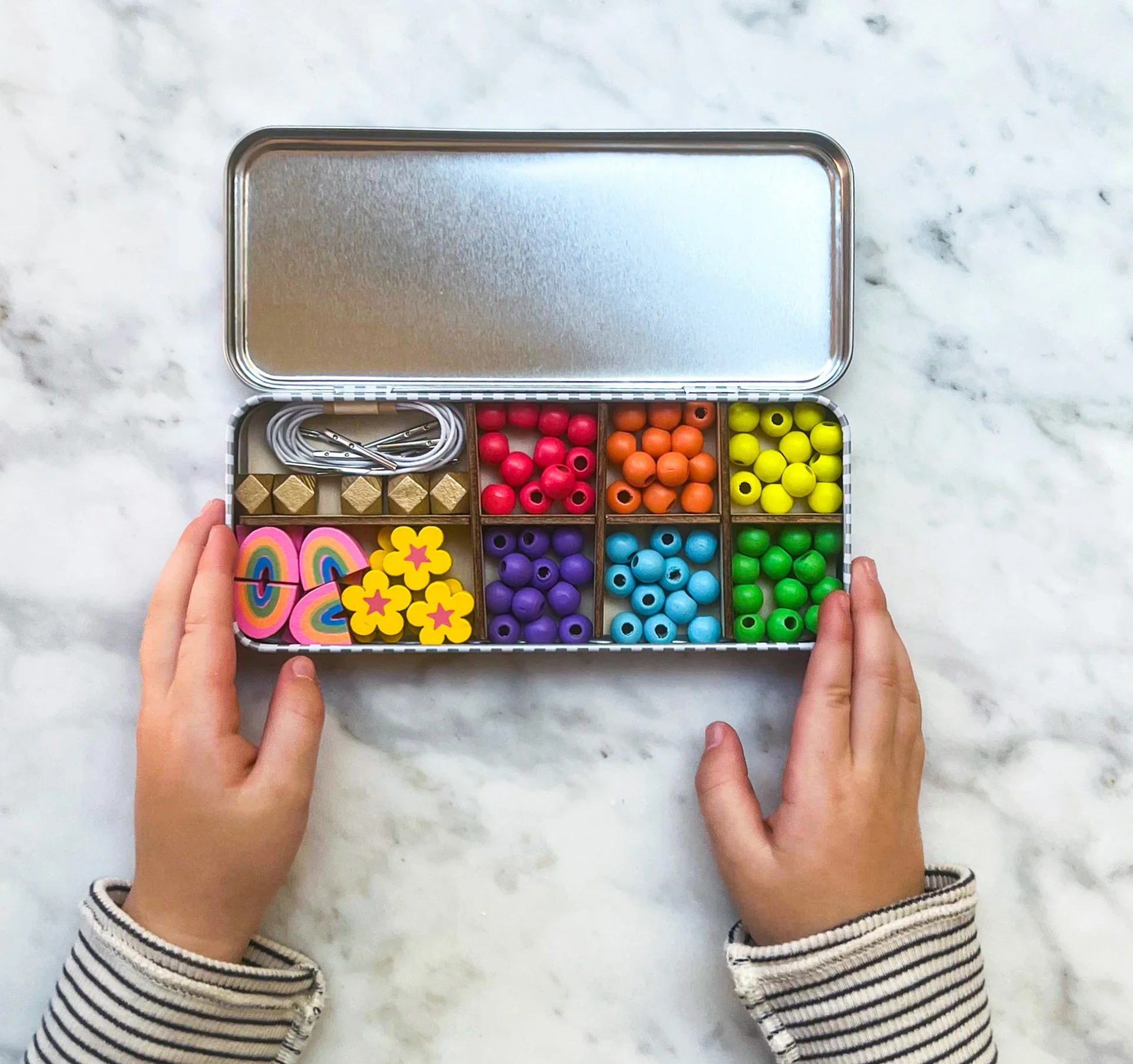 Make Your Own Rainbow Beaded Bracelet Kit - Image 5