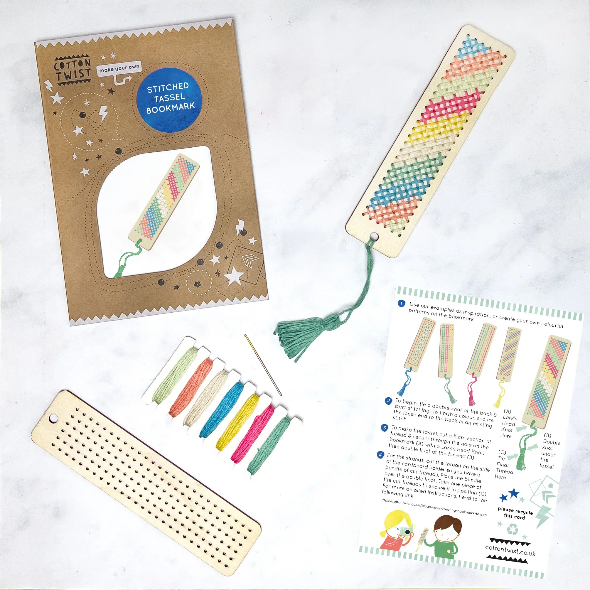 Make Your Own Stitched Tassel Bookmark - Image 7