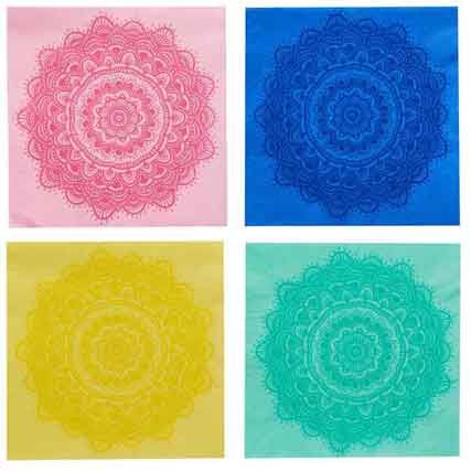 Mandala Design Paper Napkins (Pack of 16) - Image 2