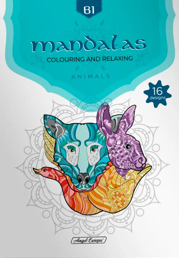 Mandalas Animals Adult Colouring and Relaxing Book - Set of 4 - Image 2