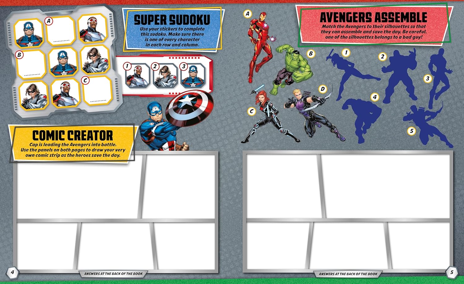 Marvel Avengers Captain America : Super Stickers Book - Image 4