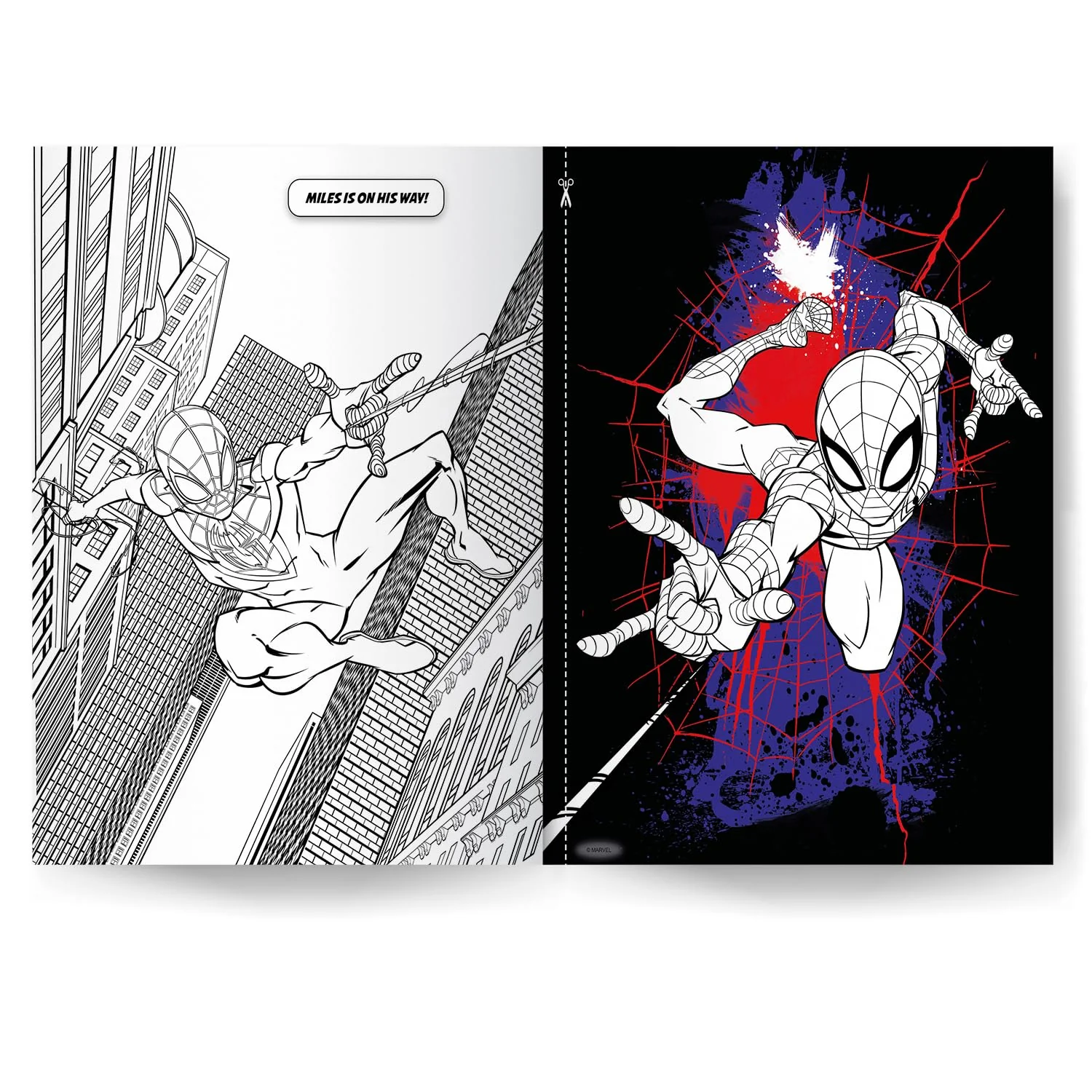 Marvel Spider-man 3-in-1 Colouring Book, 32 Pages - Image 2