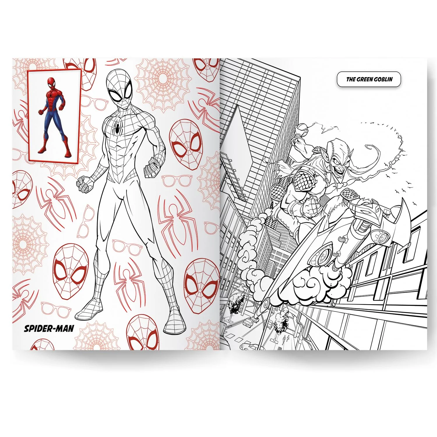 Marvel Spider-man 3-in-1 Colouring Book, 32 Pages - Image 3