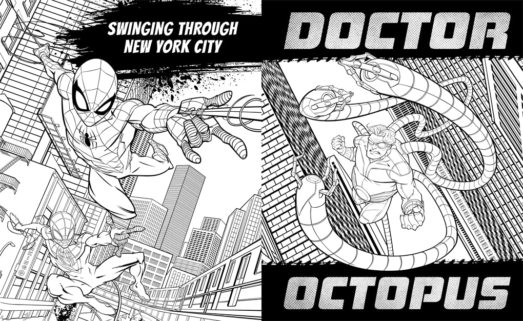 Marvel Spider-Man: Mega Colouring Book - Image 3