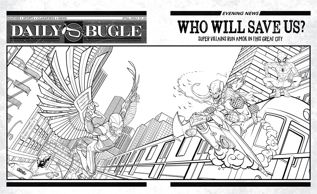 Marvel Spider-Man: Mega Colouring Book - Image 5