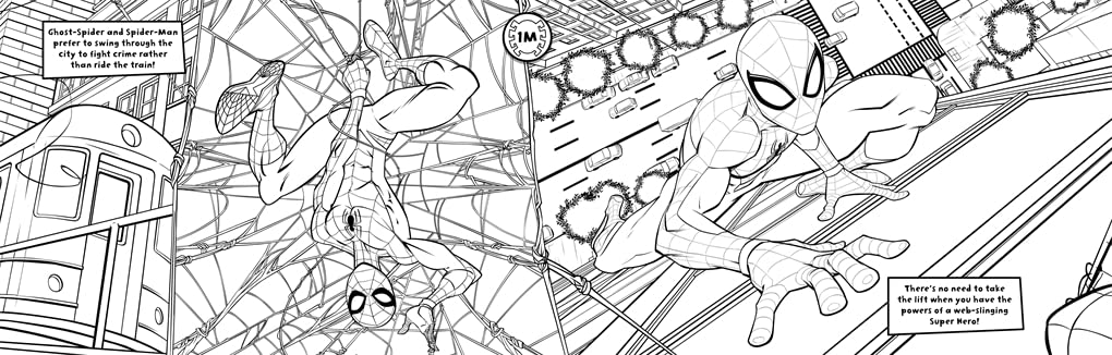 Marvel Spider-Man: Never-Ending Colouring Book - 6 Metres of Colouring Fun - Image 2