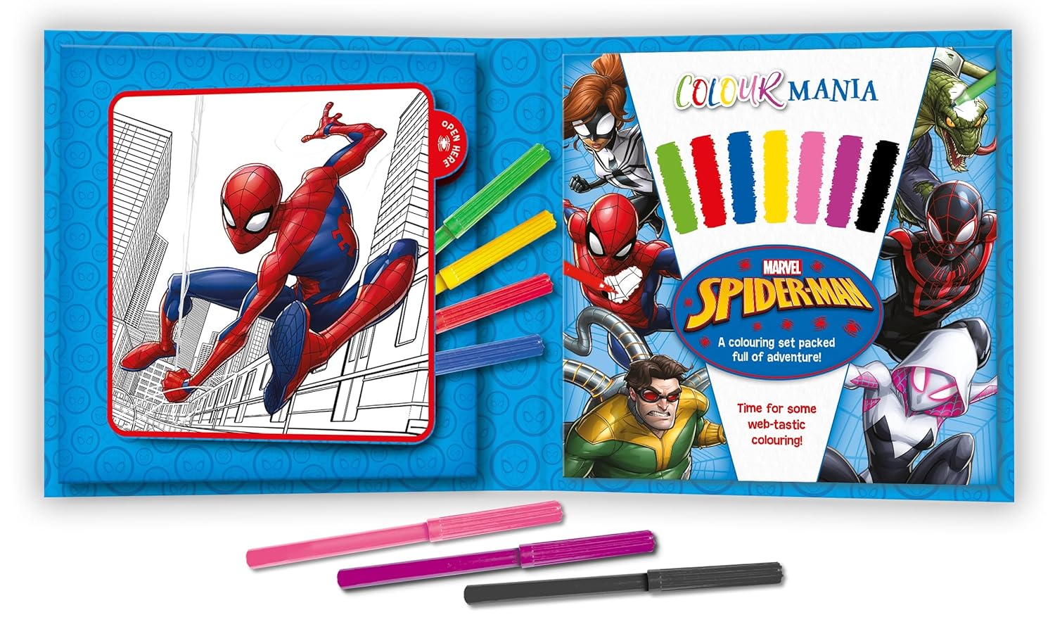 Marvel Spiderman: Colourmania Colouring Set - Image 2