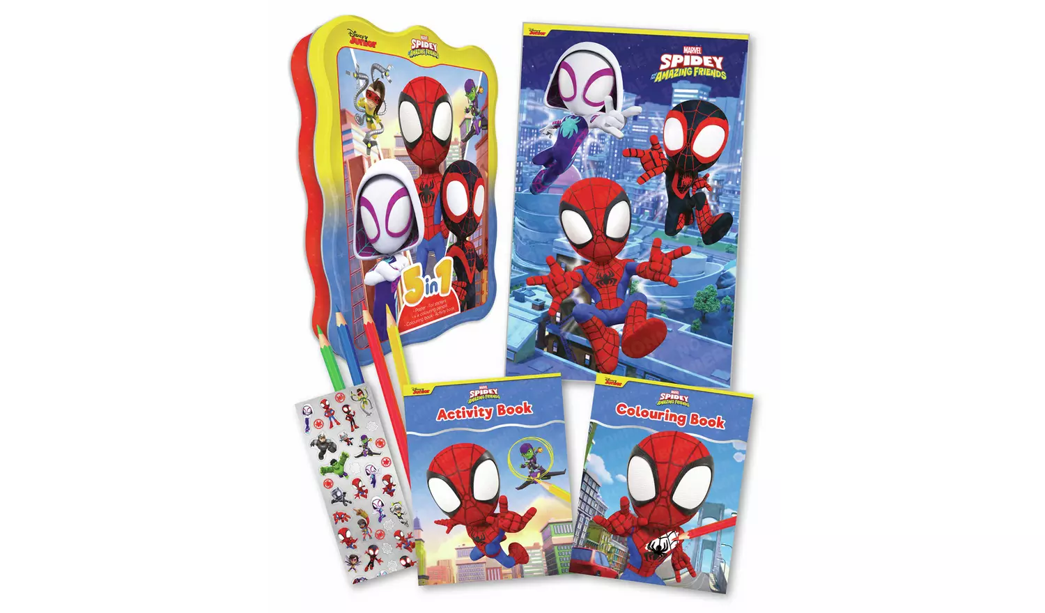 Marvel Spidey 5 In 1 Activity Tin - Image 3
