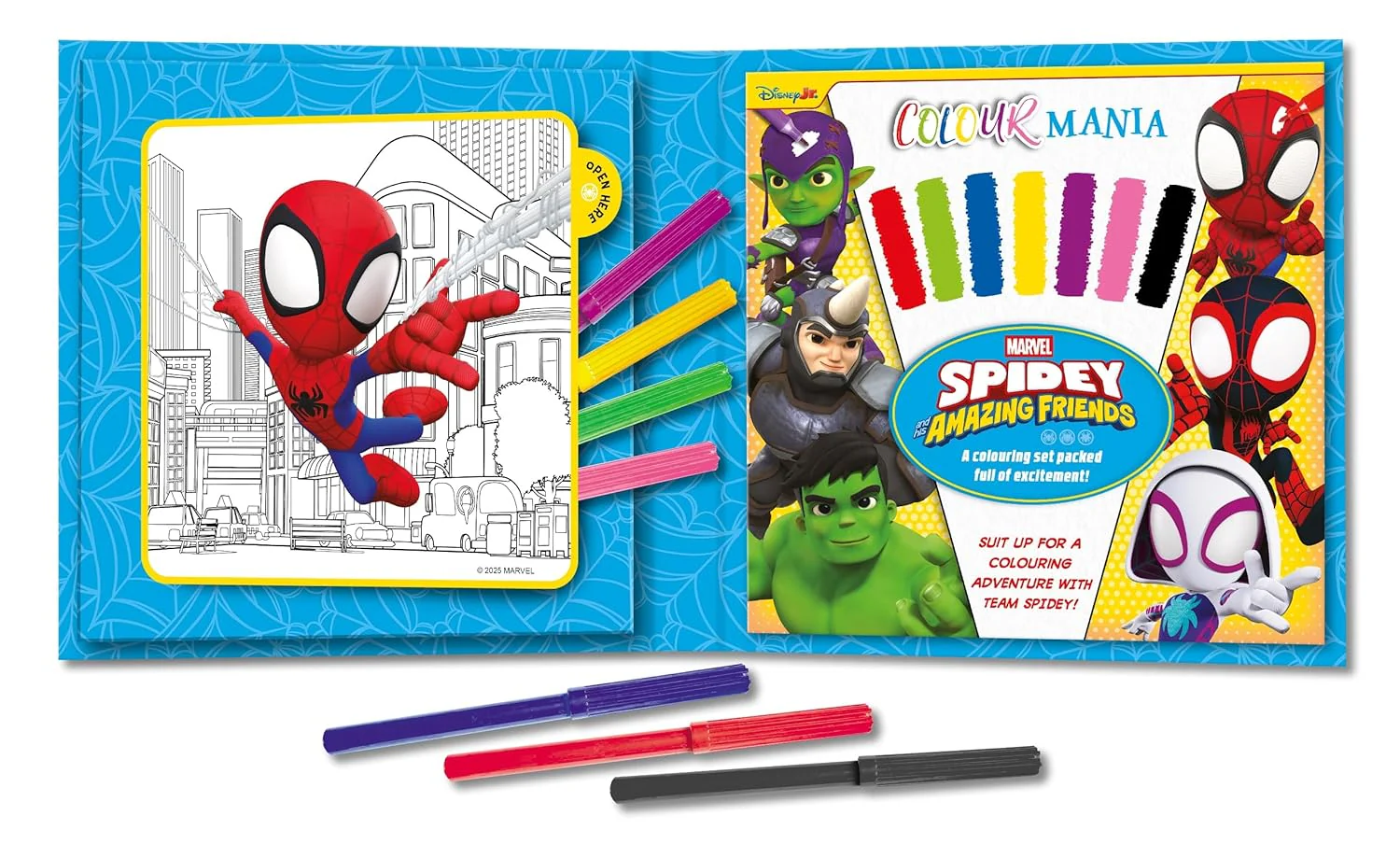 Marvel Spidey and his Amazing Friends: Colourmania Colouring Set - Image 2