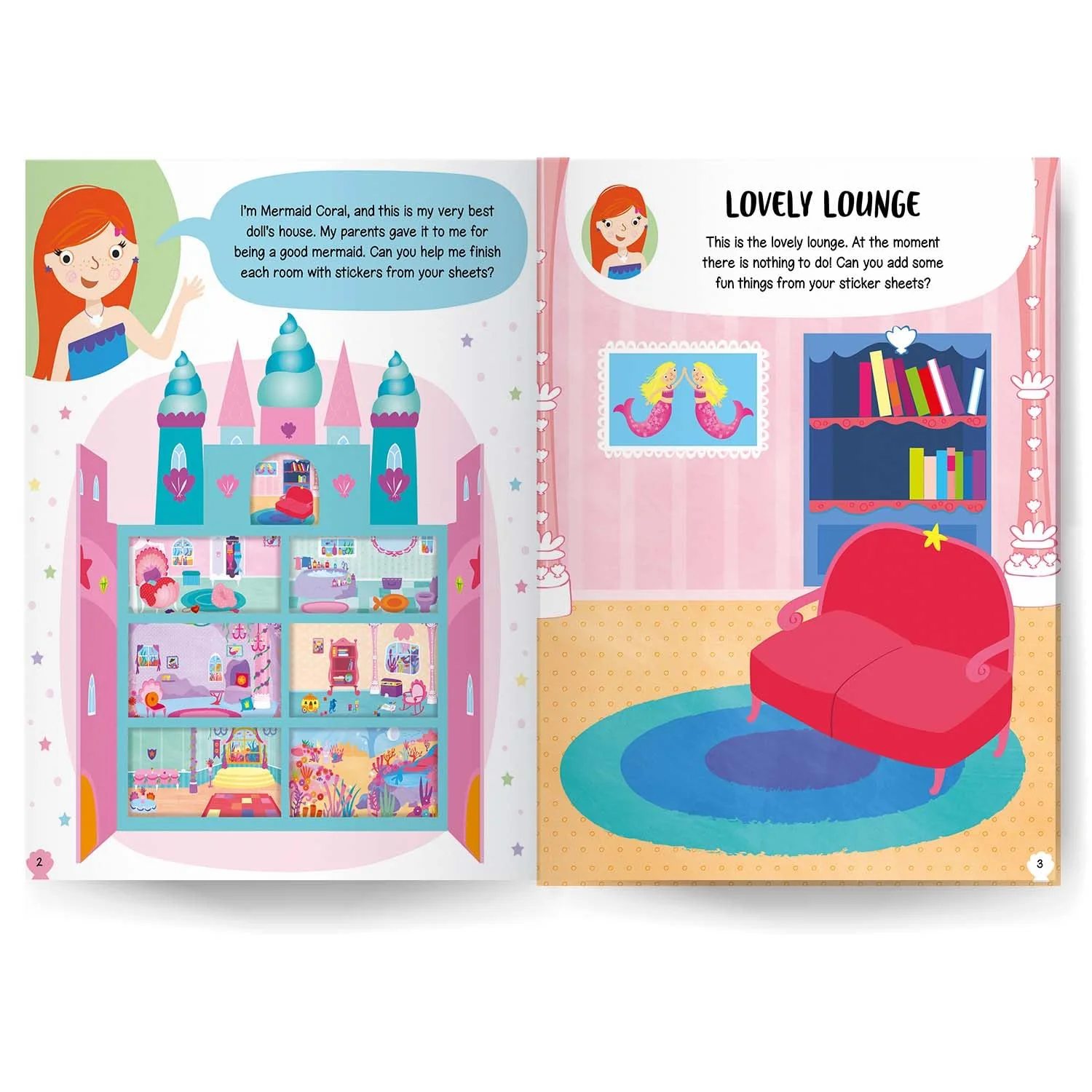 Mermaid Doll’s House Sticker Book - Image 3
