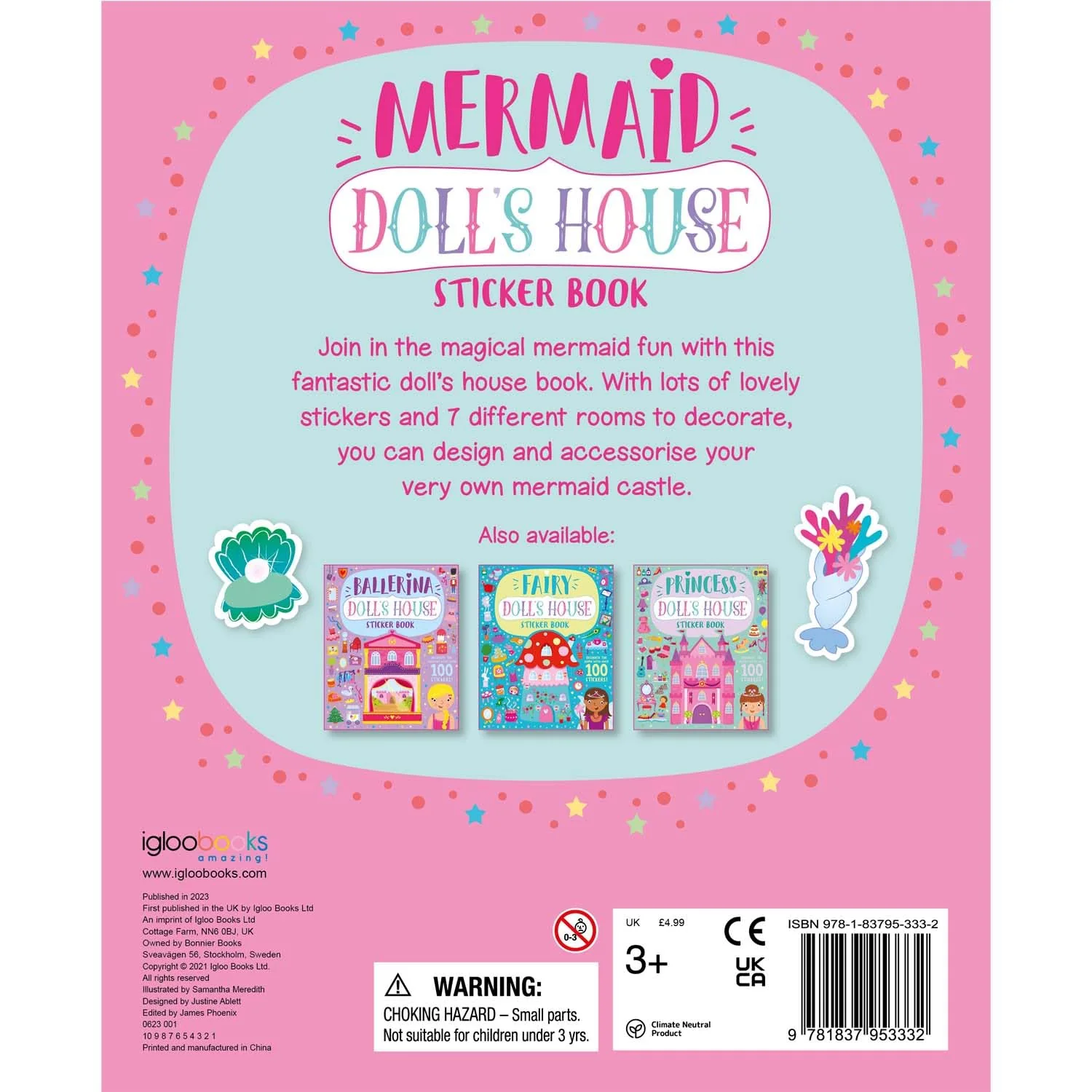 Mermaid Doll’s House Sticker Book - Image 4