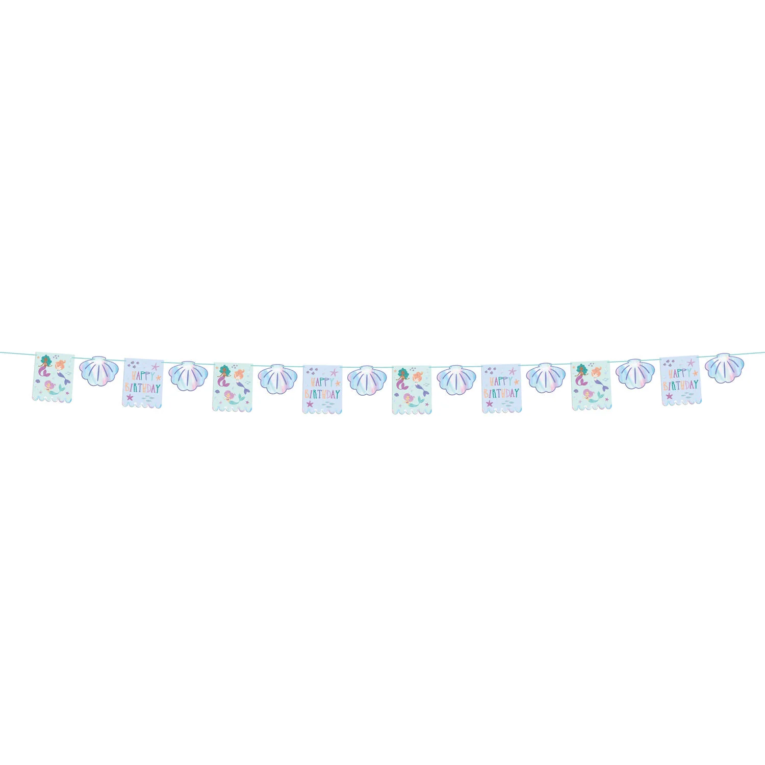 Mermaid Magic "Happy Birthday" Banner