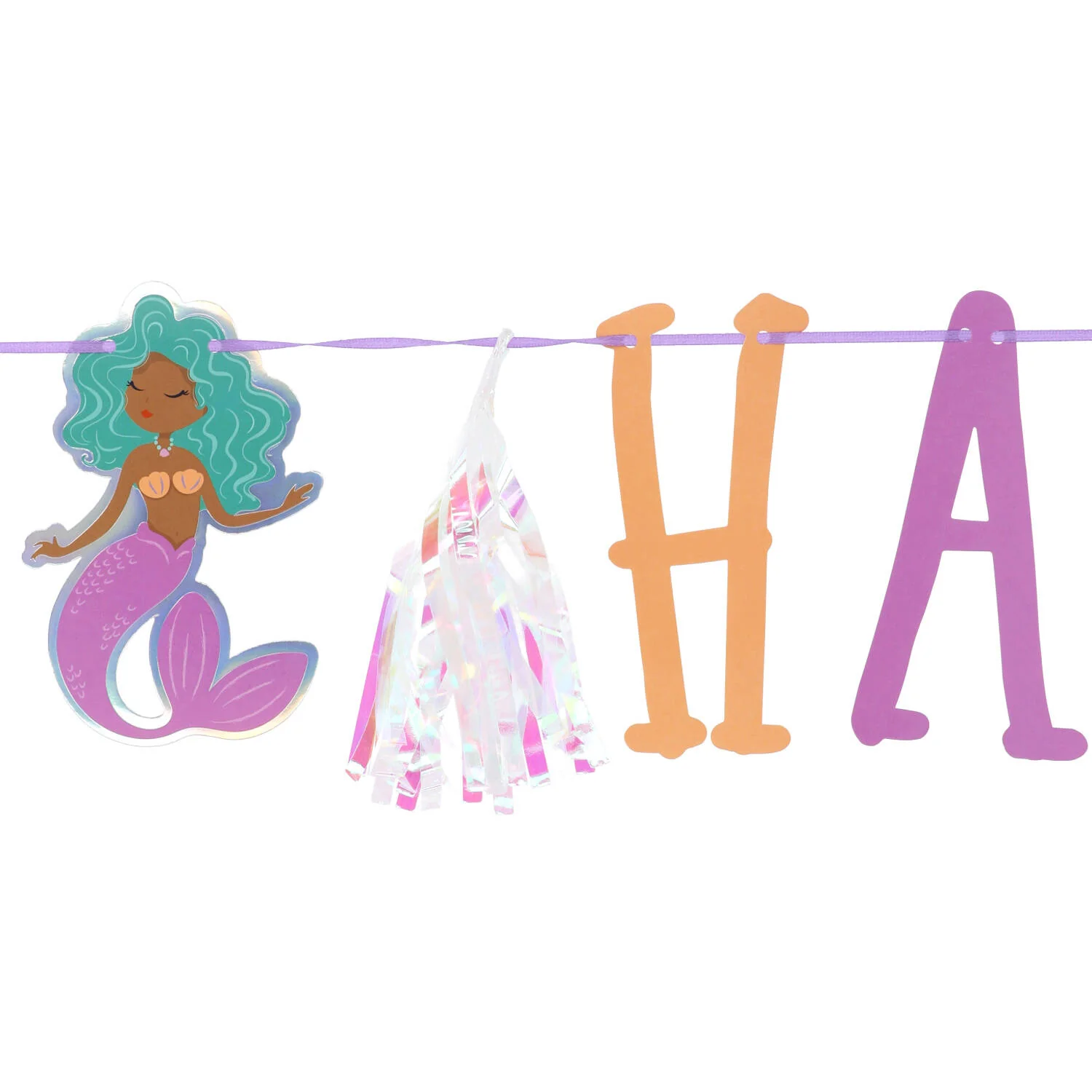 Mermaid Magic Happy Birthday Party Banner Set (1.5m)