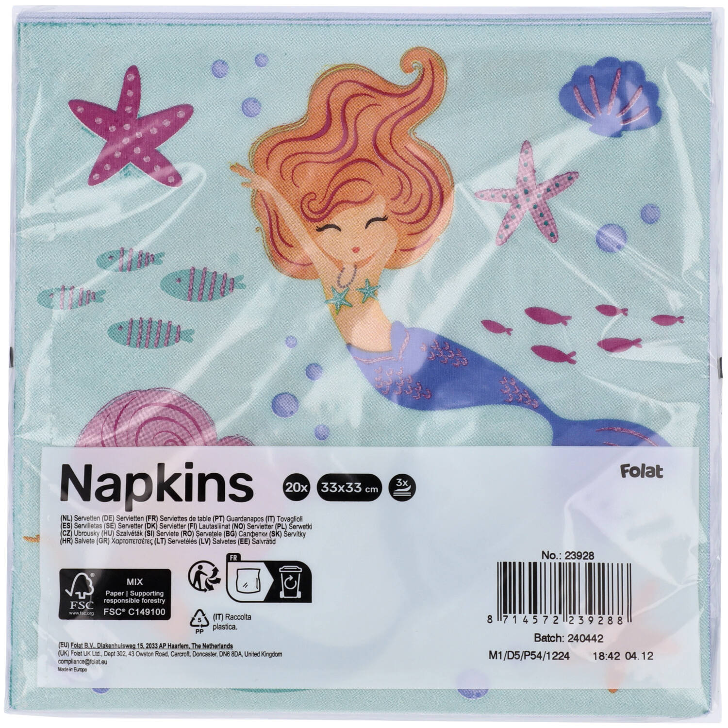 Mermaid Magic Napkins (Pack of 20) - Image 3