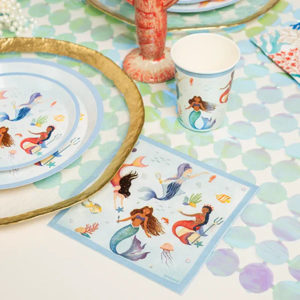 Mermaid Paper Cups 270 ml (Pack of 10) - Image 4