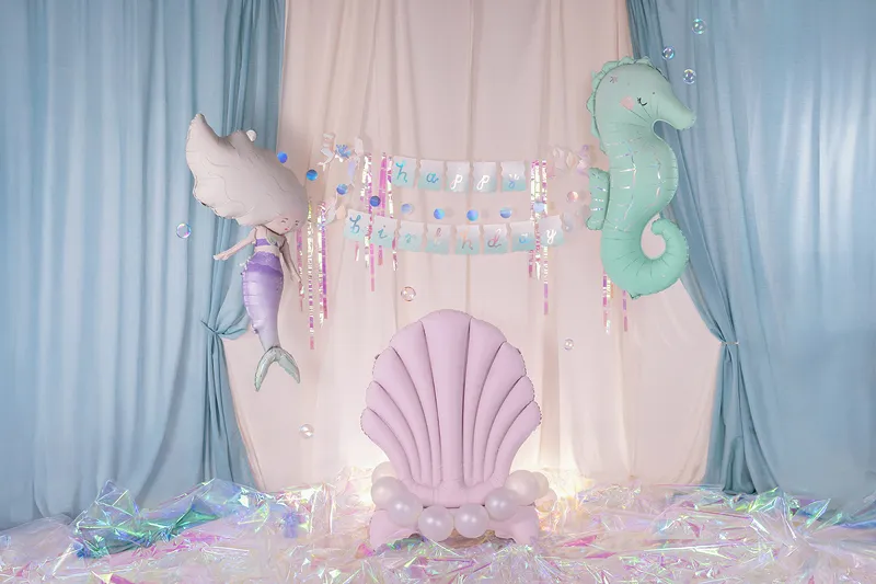 Mermaid - Seahorse Foil Balloon 47 x 98 cm - Image 2