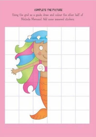 Mermaid Sticker Activity Book - Image 2