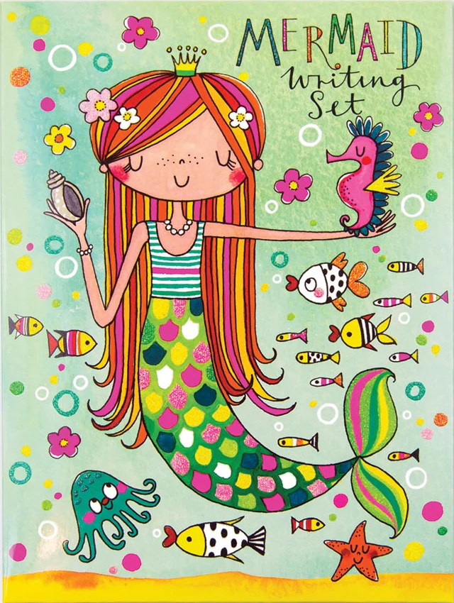 Mermaid Writing Set Wallet by Rachel Ellen Designs - Image 2