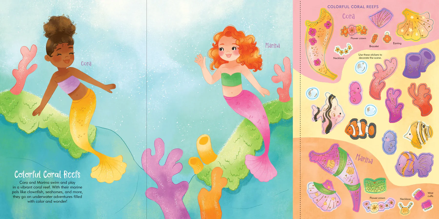 Mermaids Dressing Up Sticker  Book - Image 2