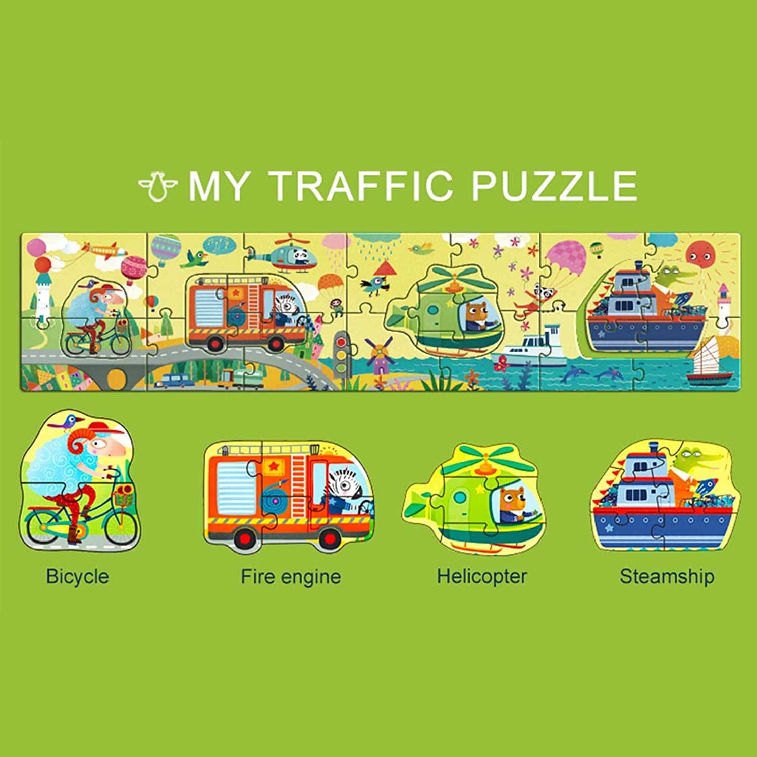 Mideer My Traffic Puzzle - Big Puzzles for Little Hands - Image 4